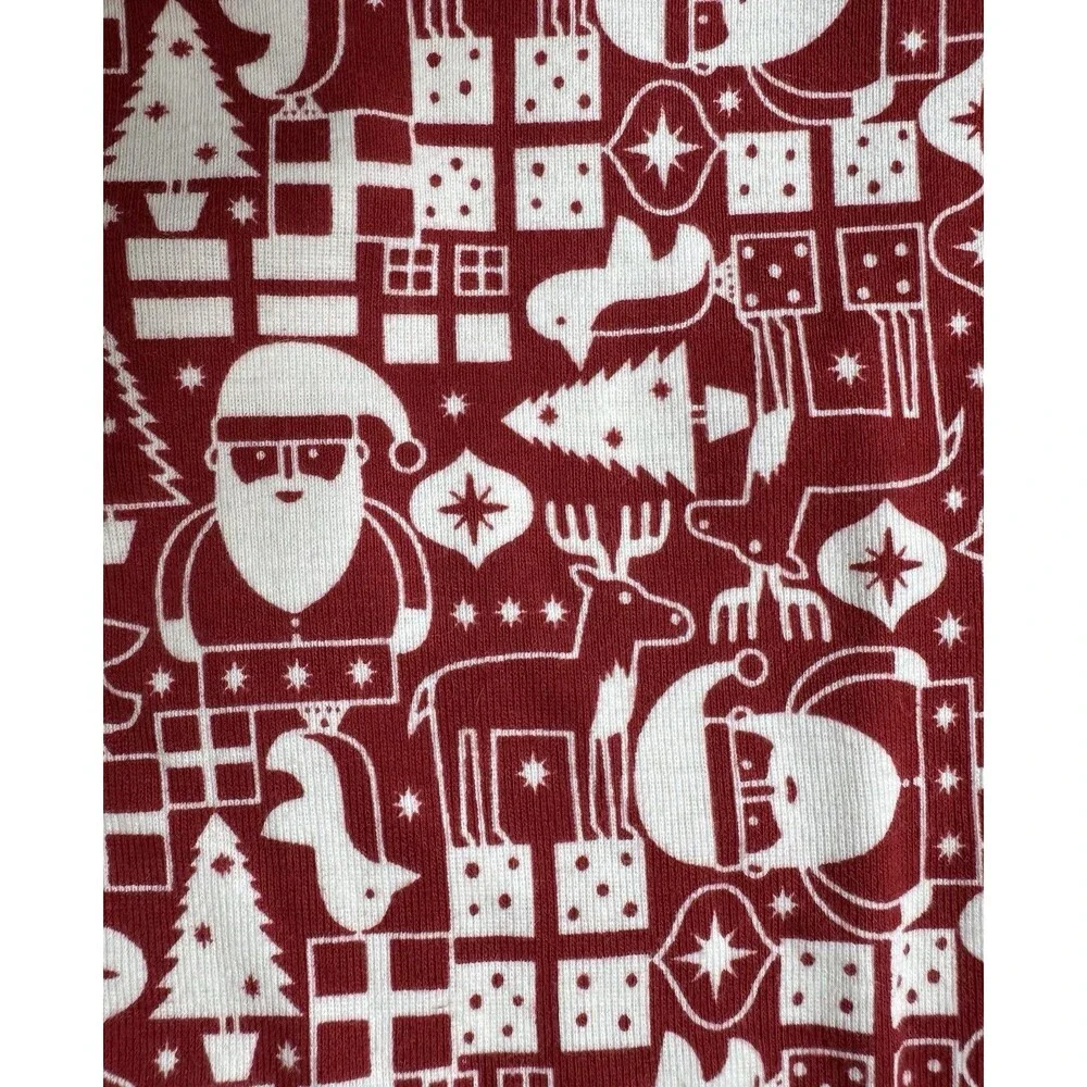Amazon Essentials 6/7 Unisex Christmas/Santa Pjs 100% Cotton Red/White